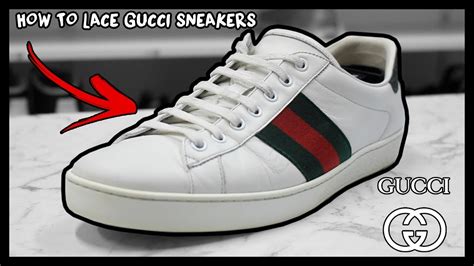 best way to lace gucci sneakers|Gucci european lace shoes.